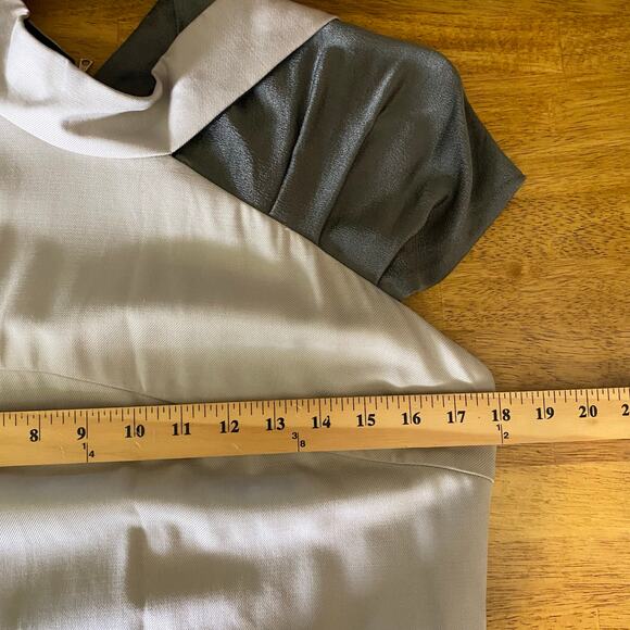 Narciso Rodriguez Women's Original Sample Mini Dress Mock Neck Sheath Wrap Zip - Picture 13 of 15